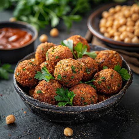 Premium Photo Falafel Balls Fried Chickpea Balls Traditional Falafels