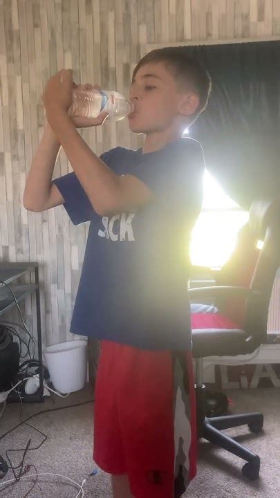 Water Bottle Chug Challenge Fail Almost Threw Up Youtube