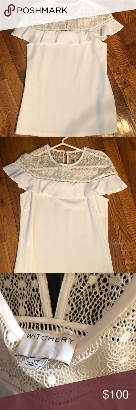 White Lace Top From Witchery White Lace Top Lace Top Tops