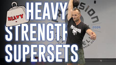 Heavy Strength Supersets Single Kettlebell Strength Workout 34 3 Precision On Demand Youtube