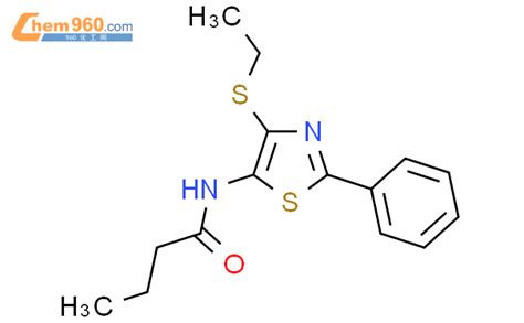 78171 51 4 Butanamide N 4 ethylthio 2 phenyl 5 thiazolyl 化学式结构式