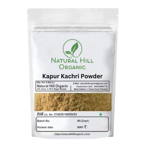 Natural Hill Organic Kapoor Kachari Powder G Pack Of For Hair