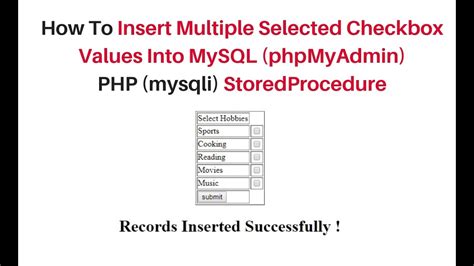 How To Get Multiple Checkbox Value From Database In Php Design Corral