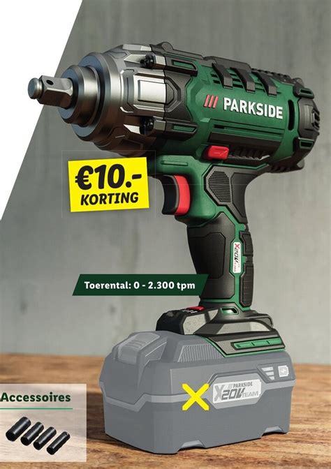 Parkside Accu Slagmoersleutel V Nm Aanbieding Bij Lidl