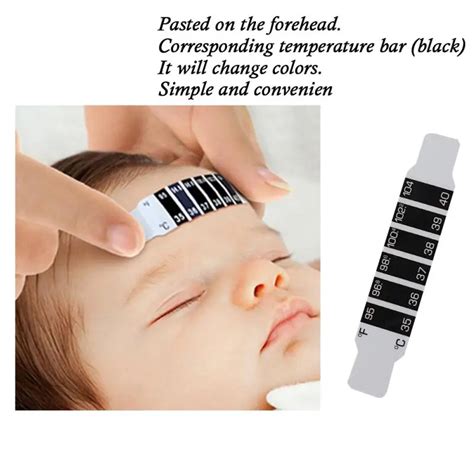 Baby Temperature Stickers Strip Sticky Forehead