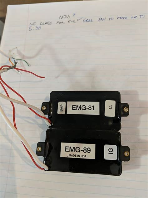 EMG EMG 81 And EMG 89. Vintage Style Wire. | Reverb