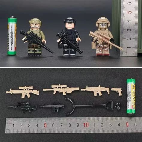 Набор военных фигурок с оружием для конструктора 18 штукСпецназ ...