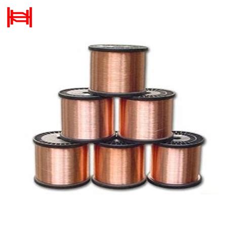 Enameled Soft Hard Drawn Ccs Copper Clad Steel Wire For Electric Cable