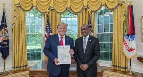 Somalias New Ambassador Presents Credentials To U S President Trump