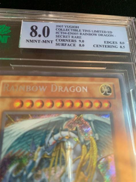 Yu Gi Oh Rainbow Dragon Ct En Mnt Holo Bleed Secret Rare