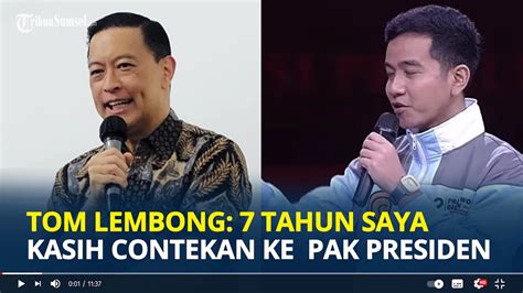 Tom Lembong Senyum Tanggapi Sentilan Gibran Di Debat Tahun Saya Beri