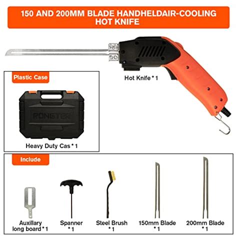 RONGTER Foam 200W Air Cooled Electric Hot Knife Foam Cutting Tool With Blades