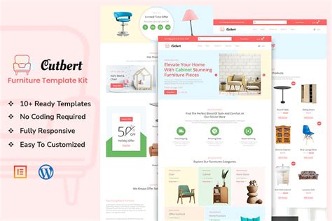 Discounted Cutbert Furniture Store Elementor Template Kit