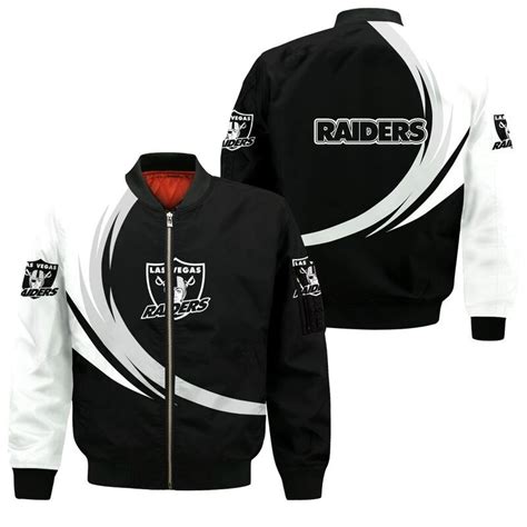 Las Vegas Raiders Bomber Jacket Graphic Curve Jack Sport Shop