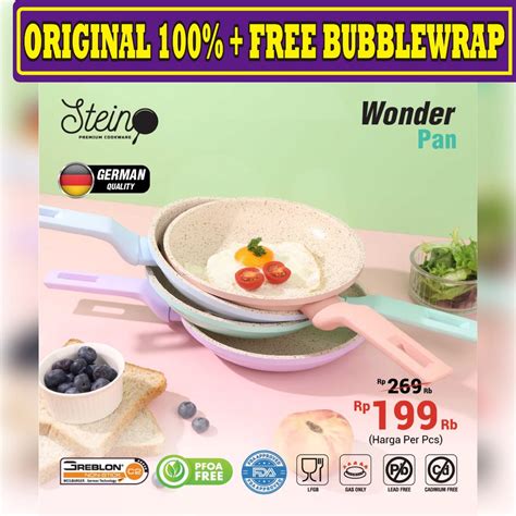 Jual FREE BUBBLEWRAP Steincookware Stein Cookware Wonder Pan Wonder