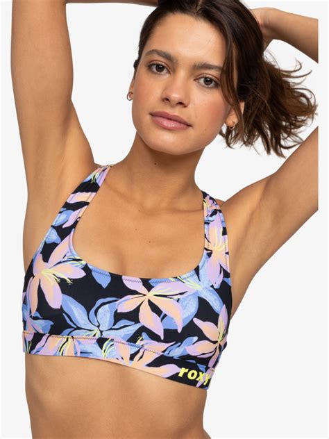 Roxy Active Top De Bikini Bralette Para Mujer Roxy