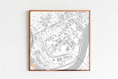 University of Tennessee Map - Etsy