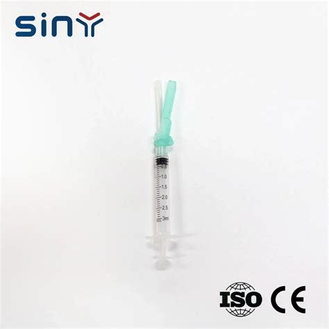 Disposable Syringe Luer Lock With Safety Cap Blood Collection Tube