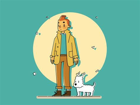 Tintin & Snowy by Jullian Claus on Dribbble