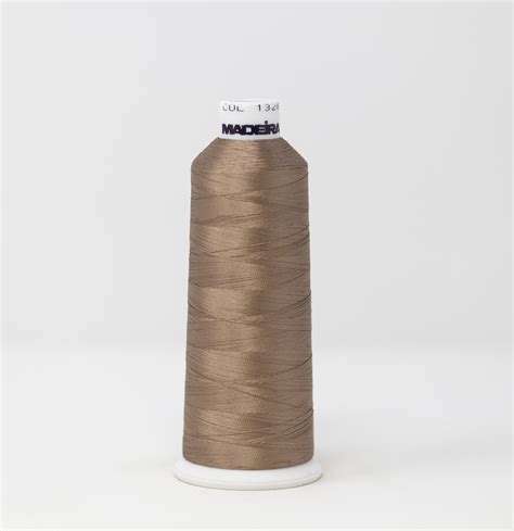 910 1328 5500 Yard Cone Of 40 Weight Buckskin Beige Rayon Machine