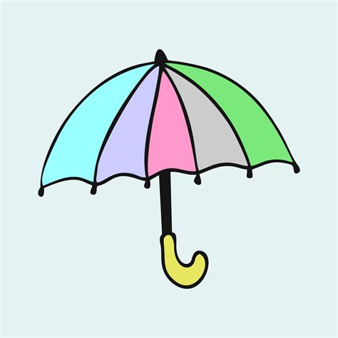 Rainbow Umbrella Vector Illustration 11936573 Vector Art At Vecteezy