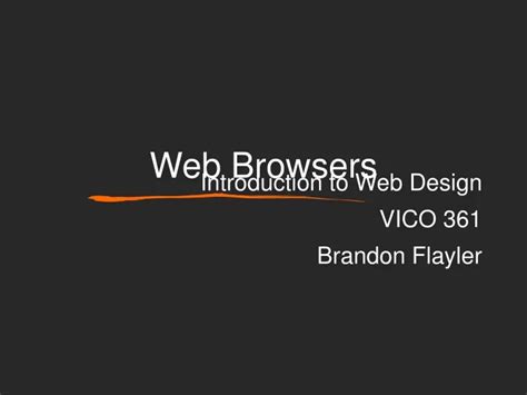 Ppt Web Browsers Powerpoint Presentation Free Download Id 9324682