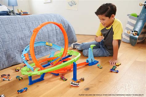 Mua Hot Wheels Toy Car Track Set Action Loop Cyclone Challenge In Tall Ways To Play