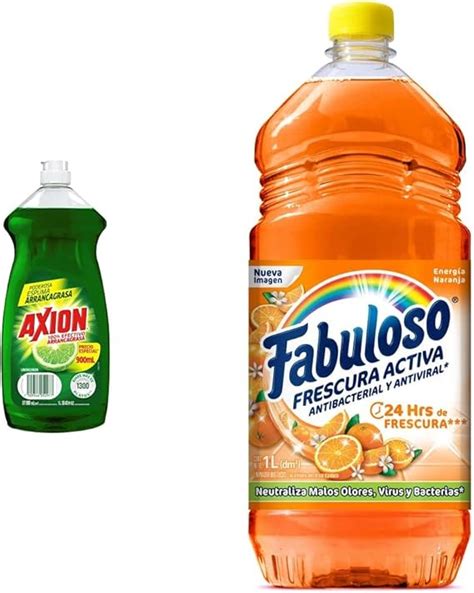 Axion Lavatrastes Líquido Limón 100 Efectivo Arrancagrasa 900 Ml