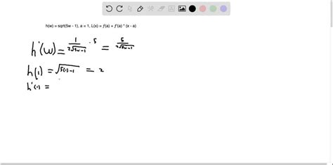 Solvedlinear Approximation Find The Linear Approximation To The