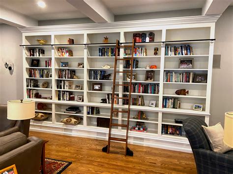 Custom Bookshelves Ladder