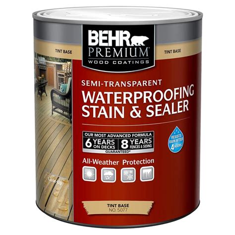 Behr Premium Qt Deep Base Semi Transparent Waterproofing Exterior