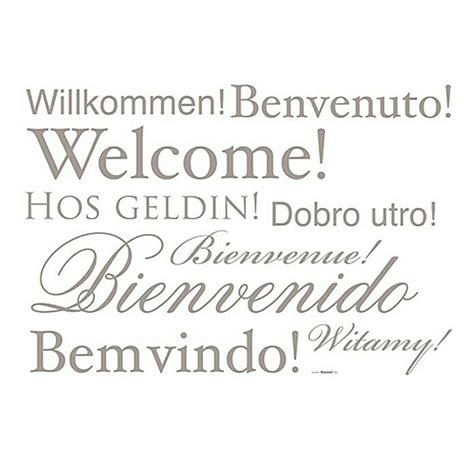 Komar Dekosticker Welcome (Silber, 50 x 70 cm) | BAUHAUS