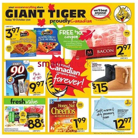 Giant Tiger flyer Oct 24 to 31