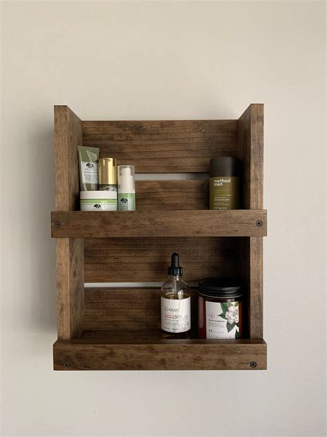 Rustic Bathroom Shelf Etsy Everything Bathroom