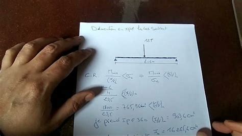 RDM Cours Flexion Simple Et Exercice Partie 1 YouTube