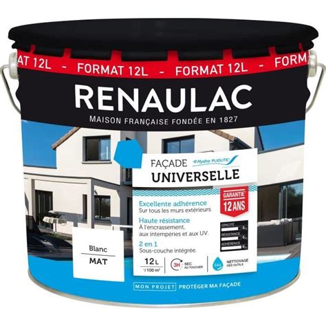 Renaulac Peinture Fa Ade Hydro Pliolite Blanc Garantie Ans L