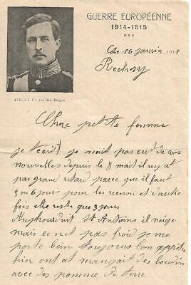 Lettre D Un Soldat Belge En Ebay