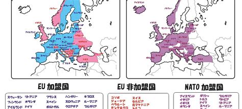 Eu加盟国と非加盟国、nato加盟国 ブリッジぷりんと