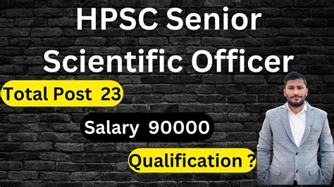 Hpsc Senior Scientific Officer Post Naren Sheoran Youtube