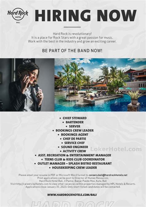 Hard Rock Hotel Bali - Loker Hotel Lowongan Kerja Hotel