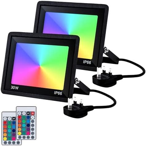 Jayool LED Floodlight Outdoor 50W 5000LM Flood Lights Colour Changing