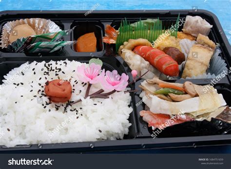 obento boxobento japanese traditional takeaway lunch stock photo