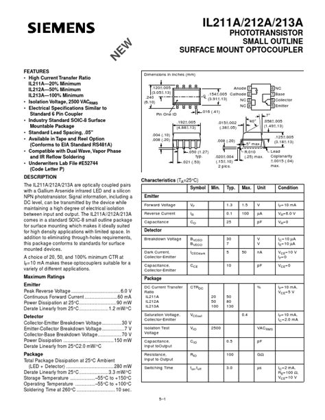 Il A Optocoupler Datasheet Distribuidor Stock Y Mejor Precio