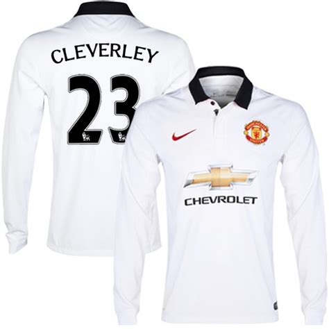 Men's 23 Tom Cleverley Manchester United FC Jersey - 14/15 England ...