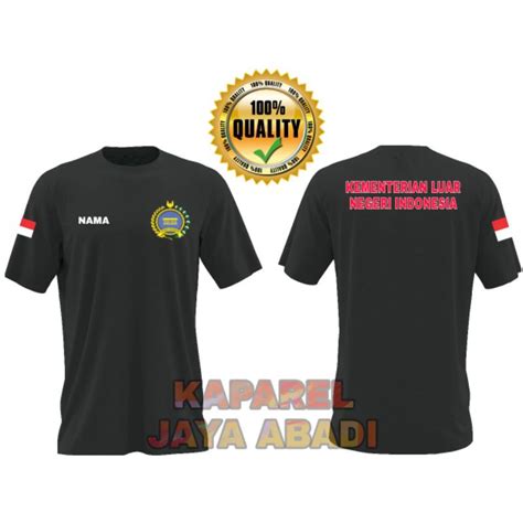 Jual Kaos Logo Kemenlu Baju Kemenlu Atasan Pria Kementrian Luar Negeri