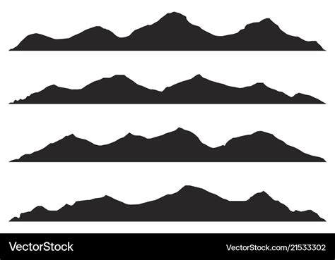 mountain summit silhouette