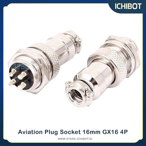 Aviation Plug Socket 16mm Gx16 4p Connector Plug Socket Ichibot Store