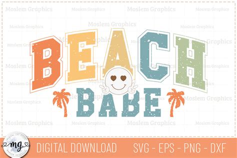 Beach Babe Retro Summer SVG Graphic By Moslem Graphics Creative Fabrica