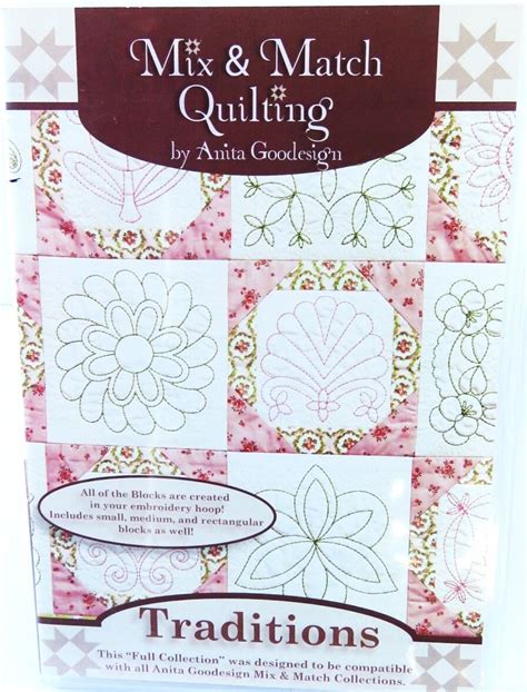 Anita Goodesign Mix And Match Quilting Traditions Etsy