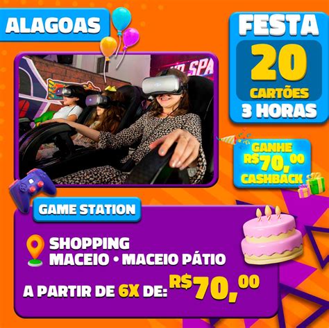 Festa Game Station C Sal O De Festas Por H Shoppings Macei Shopping